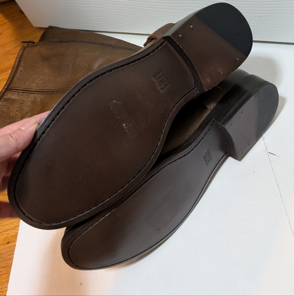 NWOB Frye Phillip Harness Tall Boots Size 9 Cognac Brown Women's - Picture 4 of 7